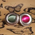 Vintage Ringen Set - Groen & Roze, 18 tot 19, Gebruikt, Verzenden, Met edelsteen