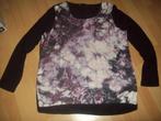 Schitterend zwart shirt met satijn van Expresso maat XXL, Zwart, Maat 46/48 (XL) of groter, Zo goed als nieuw, Lange mouw