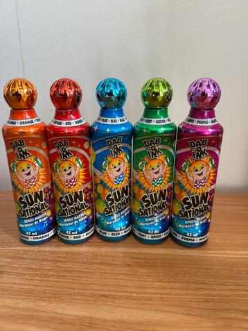 Set van 5 bingo dabbers dab o ink sunsational beschikbaar voor biedingen