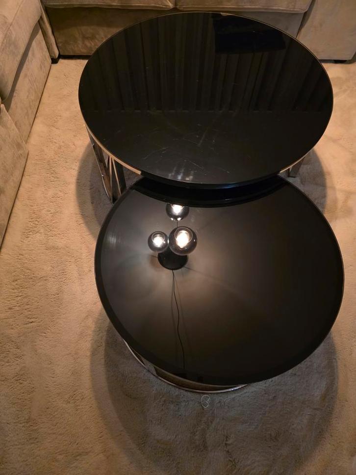 2 Salontafels Nesting - Ruimtebesparend, Huis en Inrichting, Tafels | Salontafels, Gebruikt, Minder dan 50 cm, Minder dan 50 cm
