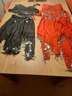 Verschillende buikdans kleding, Ophalen of Verzenden, Zo goed als nieuw, Pak of Jurk