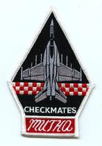 US Navy patch VFA-211 Checkmates F/A18E Super Hornet, Embleem of Badge, Amerika, Ophalen of Verzenden, Marine
