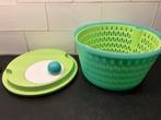 Tupperware slacentrifuge slaslinger slabak kom vergiet kom, Verzenden, Zo goed als nieuw, Groen, Bak of Kom
