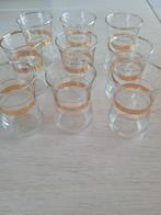 9 vintage glaasjes, Ophalen of Verzenden, Zo goed als nieuw, Borrel- of Shotglas