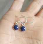 925 zilveren oorbellen met natuurlijke Lapis Lazuli steen, Sieraden, Tassen en Uiterlijk, Oorbellen, O.T., Hangers, Blauw, Nieuw