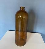 Taupe vaas, Overige kleuren, Ophalen of Verzenden, Minder dan 50 cm, Glas