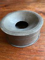 Oude tinnen Inktpot of kwispedoor, Antiek en Kunst, Ophalen of Verzenden