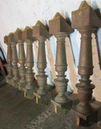 7 massief eiken zuilen/ pilaren voor trapleuning/ balustrade, Doe-het-zelf en Verbouw, Ophalen, Gebruikt