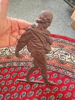 Antieke gietijzeren figuur van een zaaier, Antiek en Kunst, Ophalen of Verzenden