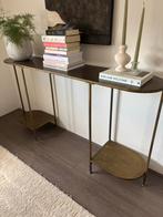 Ovale Sidetable Metaal, Huis en Inrichting, Tafels | Sidetables, Ophalen, 100 tot 150 cm, Zo goed als nieuw, Metaal