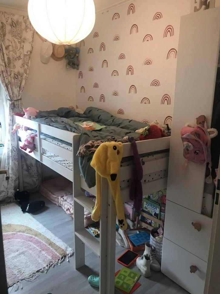 Emob McKennie Halfhoogslaper 90x200, Kinderen en Baby's, Kinderkamer | Bedden, Ophalen of Verzenden