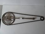 antieke fiets oldtimer blokketting met trapstel, Antiek en Kunst, Curiosa en Brocante, Ophalen of Verzenden