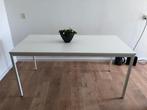 Bureautafel 180 x 60 cm - Wit - metalen frame, Huis en Inrichting, Bureaus, Ophalen, Gebruikt, Bureau