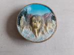 Ronde magneet met 3 wolven NIEUW, Verzamelen, Ophalen of Verzenden, Nieuw