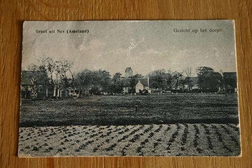 Ameland Nes, Gezicht het dorp (oostkant), Verzamelen, Ansichtkaarten | Nederland, Gelopen, Waddeneilanden, 1920 tot 1940, Ophalen of Verzenden