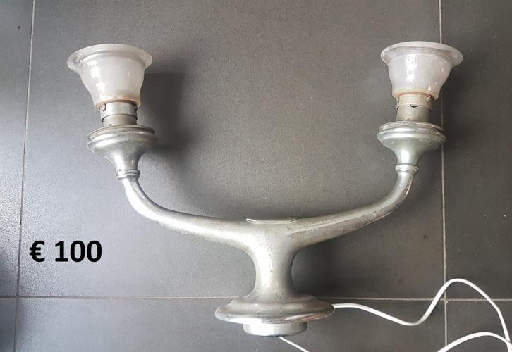 1. div oude antieke lampen kooi lamp design bajonet fitting, Antiek en Kunst, Antiek | Lampen, Ophalen of Verzenden