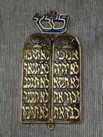 Oud, zeldzaam bronzen emaille, Israël, Verzamelen, Speldjes, Pins en Buttons, Ophalen of Verzenden, Gebruikt