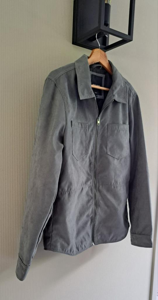 Heren zomerjas tussenjas van Jack & Jones in maat L grijs, Kleding | Heren, Jassen | Winter, Zo goed als nieuw, Maat 52/54 (L)