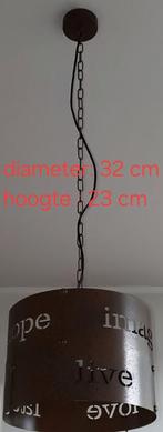 Leuke metalen lamp., Ophalen of Verzenden, Zo goed als nieuw, Minder dan 50 cm