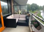 Loungeset I Tuinmeubels I zwart I met kussens, Ophalen, Zo goed als nieuw, Kunststof