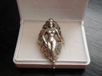 Mooie Lange Zilveren Jugendstil Ring - maat 18,5, Verzenden, Zilver, Ring