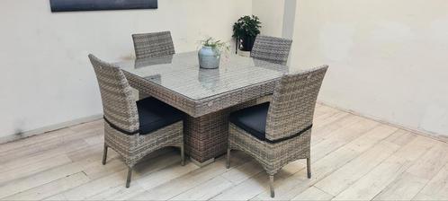 Mooie 6/8 pers.  tuinset van SVG OUTDOOR LIVING, Tuin en Terras, Tuinsets en Loungesets, Gebruikt, Wicker, Ophalen of Verzenden