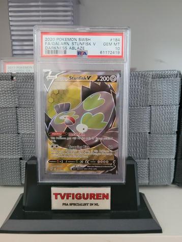 Pokemon Stunfisk psa kaart darkness Ablaze grade 10 beschikbaar voor biedingen