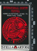 Sticker: Internationaal Country Festival - 1979 - Uden, Ophalen of Verzenden, Zo goed als nieuw, Bedrijf of Vereniging