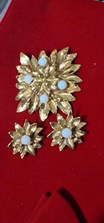Vintage YSL broche en oorbellen, Verzenden, Gebruikt, Goud, Overige materialen