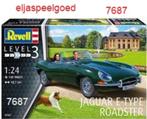 Revell 1:24 Jaguar E-Type Roadster- 7687 modelbouw auto, Hobby en Vrije tijd, Modelbouw | Auto's en Voertuigen, Nieuw, Revell