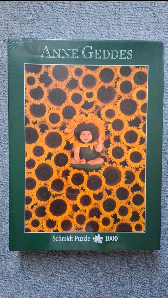 Anne geddes zonnebloemen puzzel 1000 stukjes nieuw, Hobby en Vrije tijd, Denksport en Puzzels, Nieuw, Ophalen of Verzenden