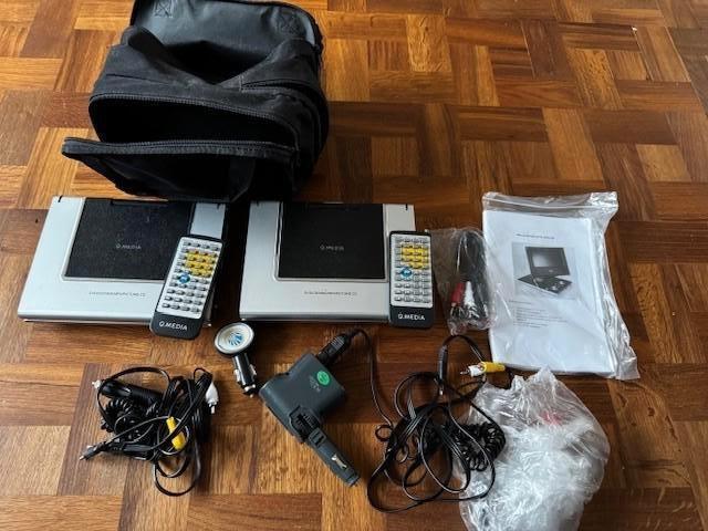 set met 2 x 7 inch draagbare DVD speler in de auto, Audio, Tv en Foto, Dvd-spelers, Gebruikt, Dvd-speler, Overige merken, Draagbaar