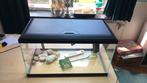 Aquarium 60 liter zwart, Dieren en Toebehoren, Vissen | Aquaria en Toebehoren, Ophalen, Zo goed als nieuw, Leeg aquarium