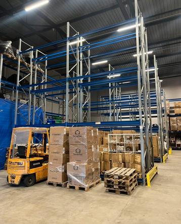 Magazijnstelling 8 staanders 64 liggers 330cm Shaeffer beschikbaar voor biedingen