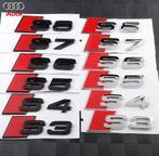 Audi s3 logo voor en achter matt zwart limosine bumper, Auto diversen, Autostickers, Ophalen of Verzenden