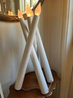 Ikea Strala vloerlamp tafellamp hout wit, Ophalen of Verzenden, Zo goed als nieuw, Hout, 50 tot 75 cm