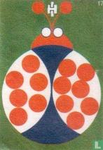 Luciferetiket Hema - Lieveheersbeestje nr.17, Ophalen of Verzenden, Zo goed als nieuw, Luciferdoosjes of -merken