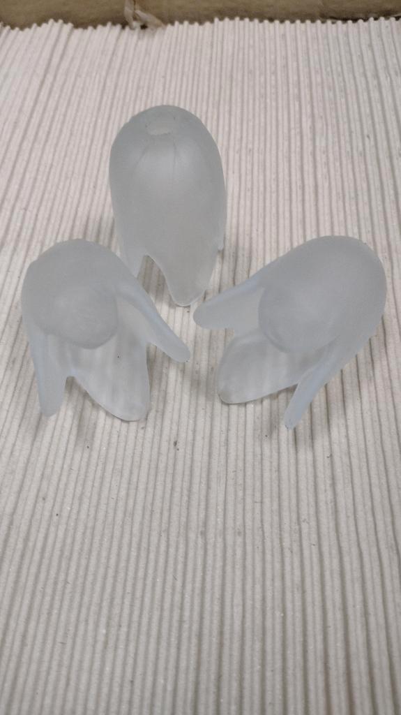 Mond geblazen halogeen glazen tulp kapjes (G4), Huis en Inrichting, Lampen | Lampenkappen, Minder dan 25 cm, Rond, Overige kleuren