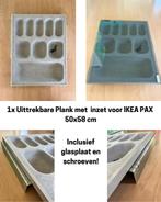 Uittrekbare Plank met  inzet voor IKEA PAX, Huis en Inrichting, Ophalen, Gebruikt, 50 tot 100 cm, Minder dan 100 cm