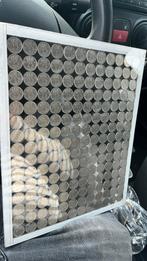180 kwartjes uit 1948 tussen plexiglas Wilhelmina, Postzegels en Munten, Munten | Nederland, Ophalen of Verzenden, Koningin Juliana