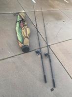 2 karperhengels  prion carp 3.6m, Watersport en Boten, Hengelsport | Karpervissen, Ophalen of Verzenden, Gebruikt, Complete set