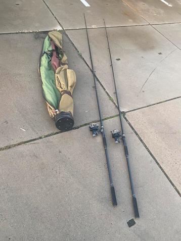 2 karperhengels  prion carp 3.6m beschikbaar voor biedingen