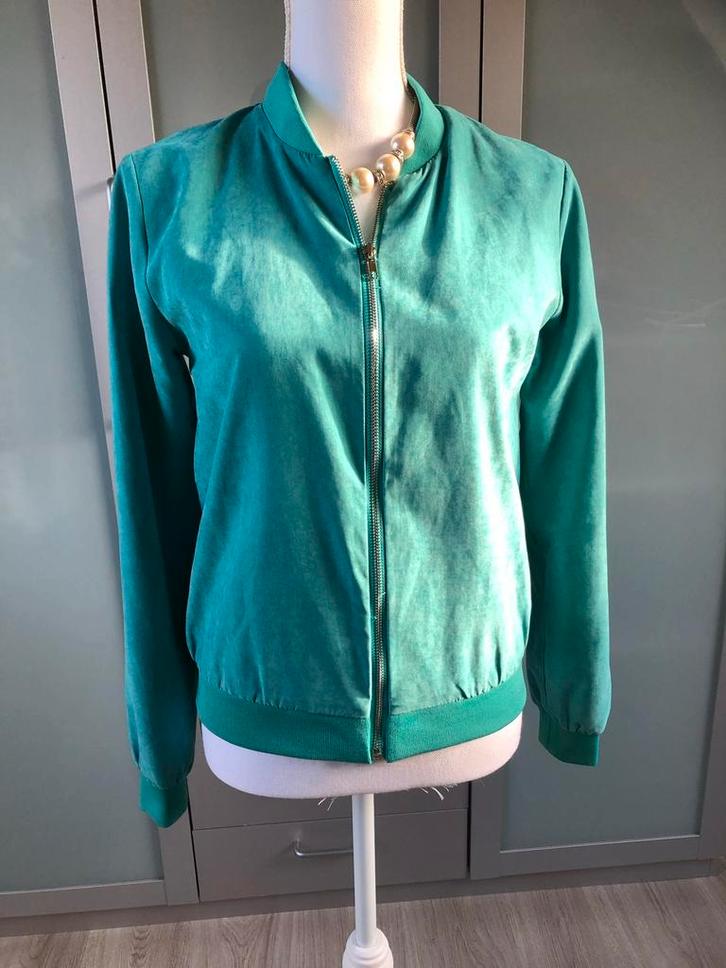 Bomberjack van SisterS point maat S/36, Kleding | Dames, Jassen | Zomer, Zo goed als nieuw, Maat 36 (S), Groen, Ophalen