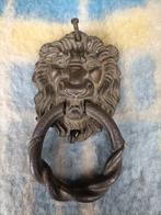 Vintage leeuwenkop deur klopper. Gietijzer., Ophalen, Gebruikt