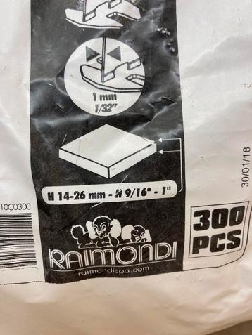Raimondi’s levelling clips en caps beschikbaar voor biedingen