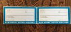 KLM zelfklevende bagage labels - vintage, Verzamelen, Luchtvaart en Vliegtuigspotten, Ophalen of Verzenden, Zo goed als nieuw