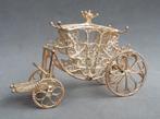 Antieke MINI MINIATUUR Koets Rijtuig Koning Koningin Prins, Ophalen of Verzenden