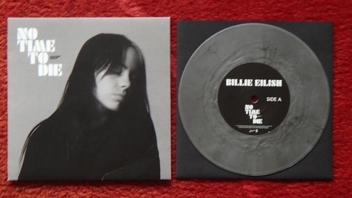 BILLIE EILISH - No Time To Die 7" - ltd ed smoke, Cd's en Dvd's, Vinyl | Pop, Zo goed als nieuw, 2000 tot heden, Overige formaten