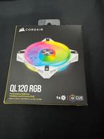 Corsair QL120 RGB Fan – 120mm – Wit, Ophalen, Zo goed als nieuw, Luchtkoeling