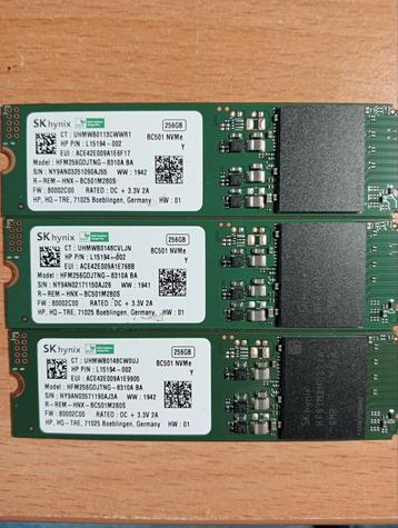 3x SK hynix 256GB SSD - Nieuwstaat! beschikbaar voor biedingen